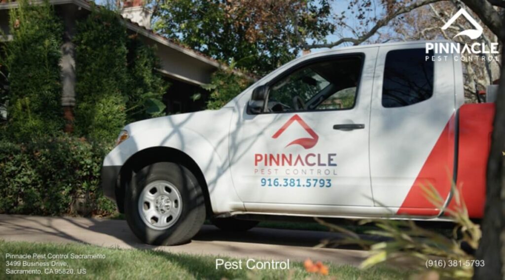 pest control truck by pinnacle pest control of sacramento 